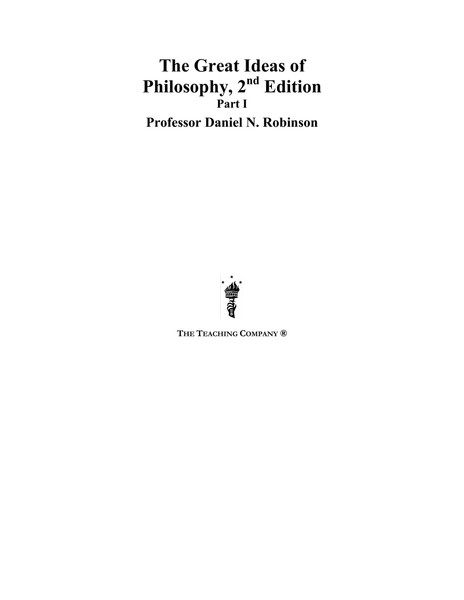 Great Ideas Of Philosophy 2Nd Edition