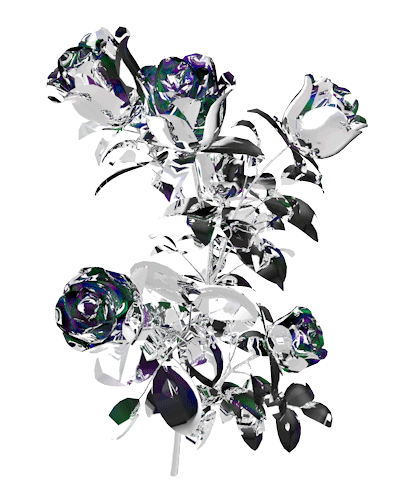 metal roses