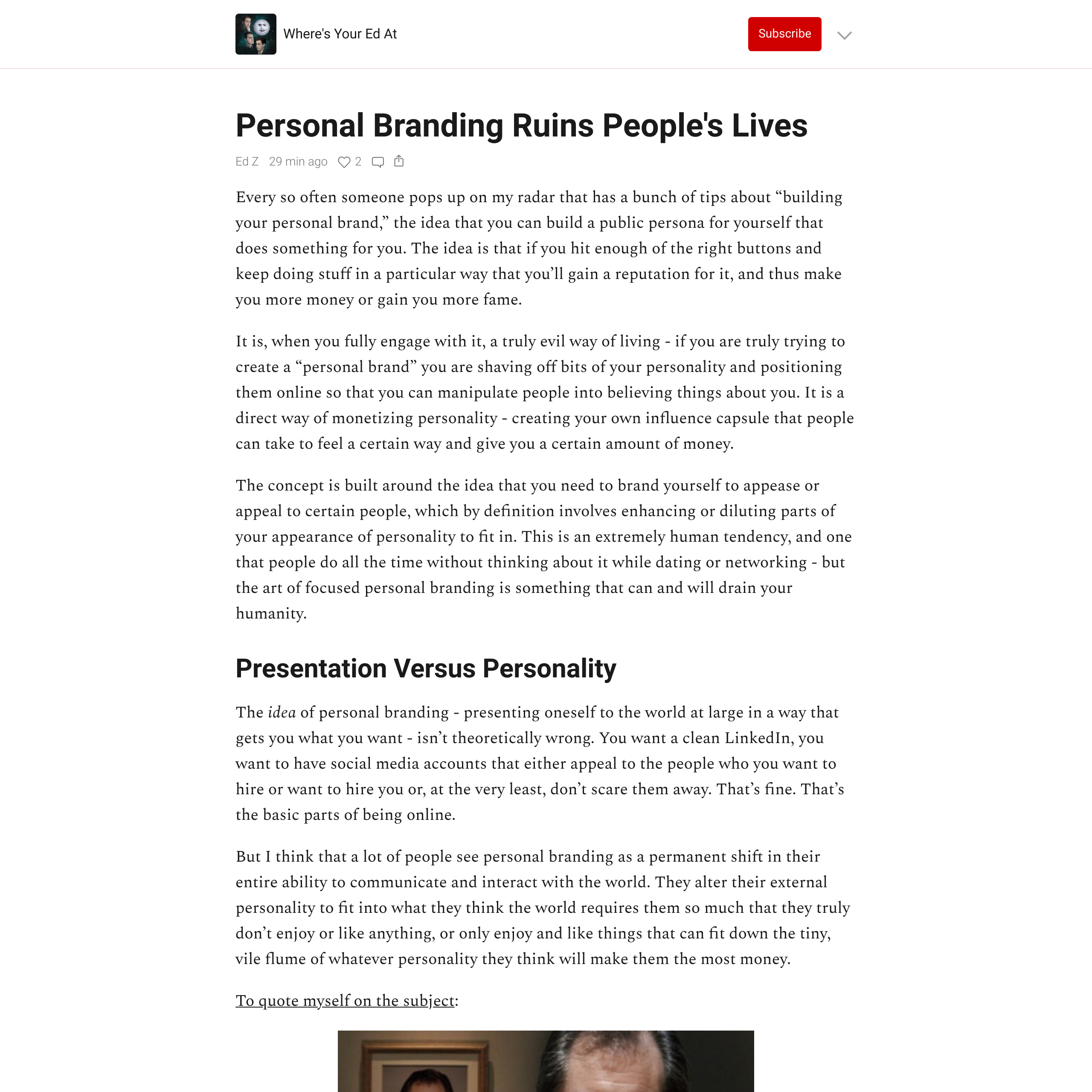 Personal Branding Ruins People S Lives Are Na