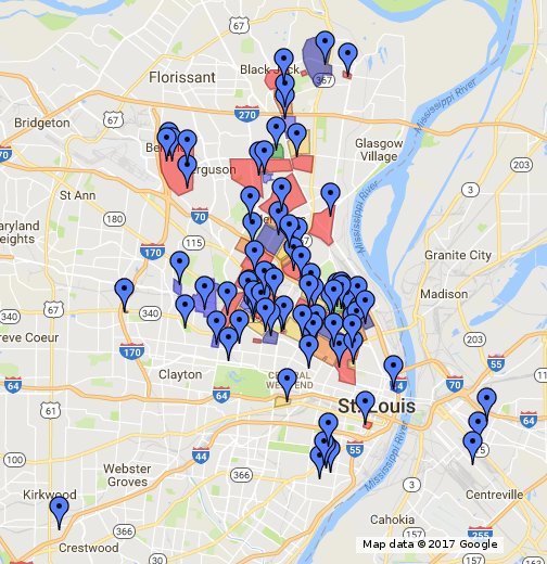 Blood And Crip Territory Map - Maping Resources