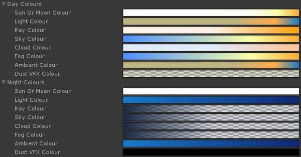 Gradient Daylight Are.na / Day / Night Color palette
