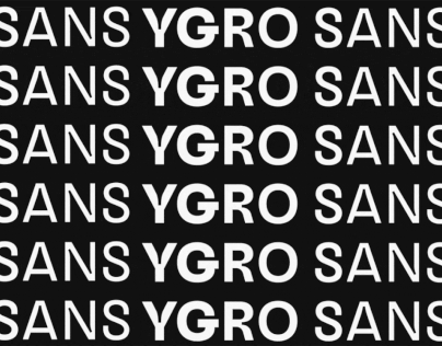 Ygro Sans, a free grotesque typeface with inktraps.