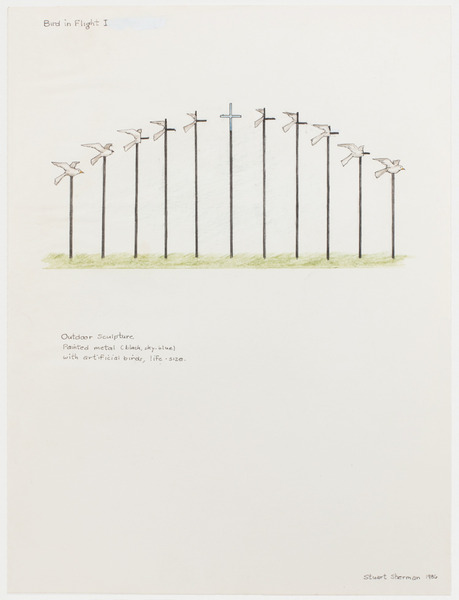 2013.06 Stuart Sherman : Proposed Sculptural Projects..., Bird in Flight I, 1986 2013.06 Stuart Sherman : Proposed Sculptural Projects..., Bird in Flight I, 1986