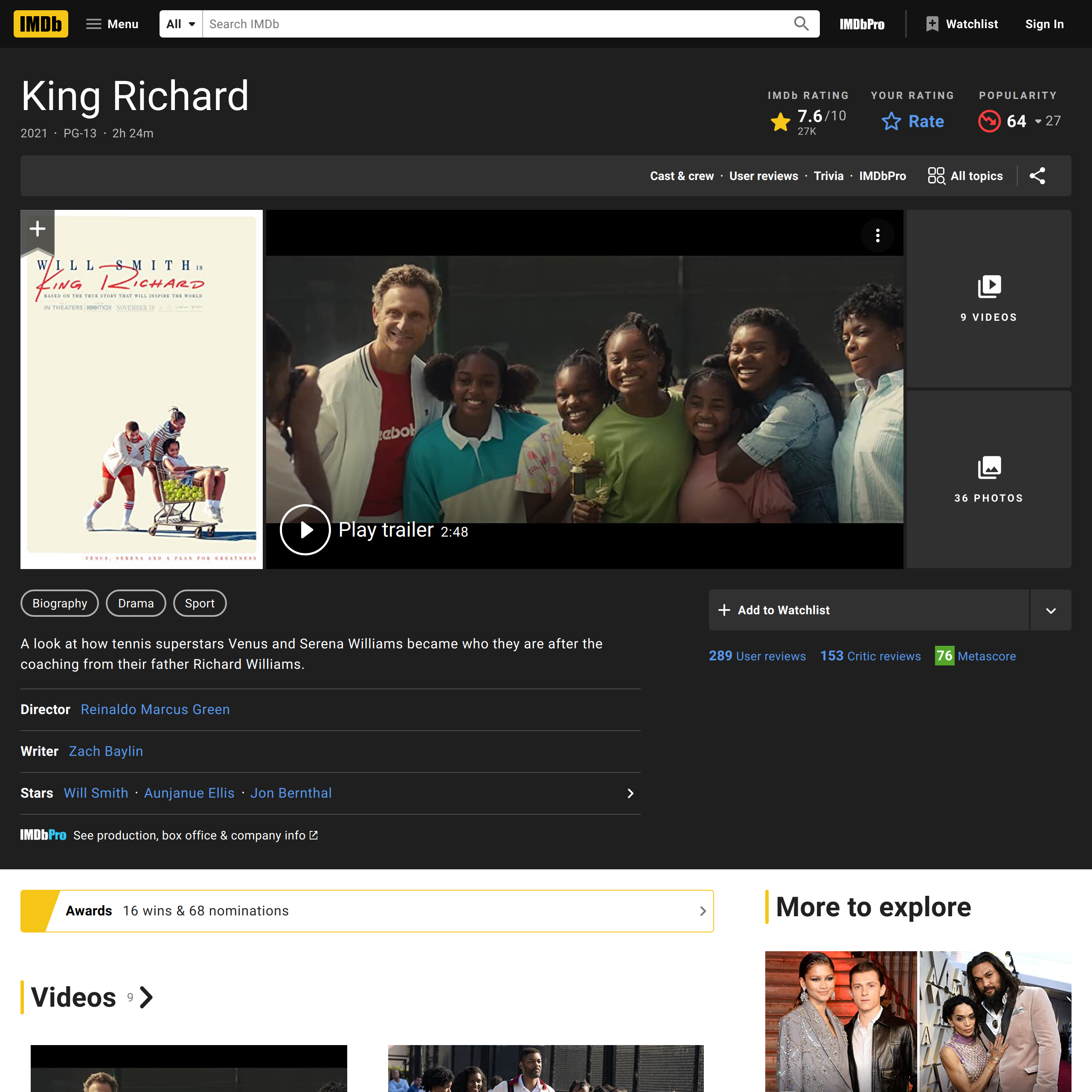 King Richard (2021) - IMDb