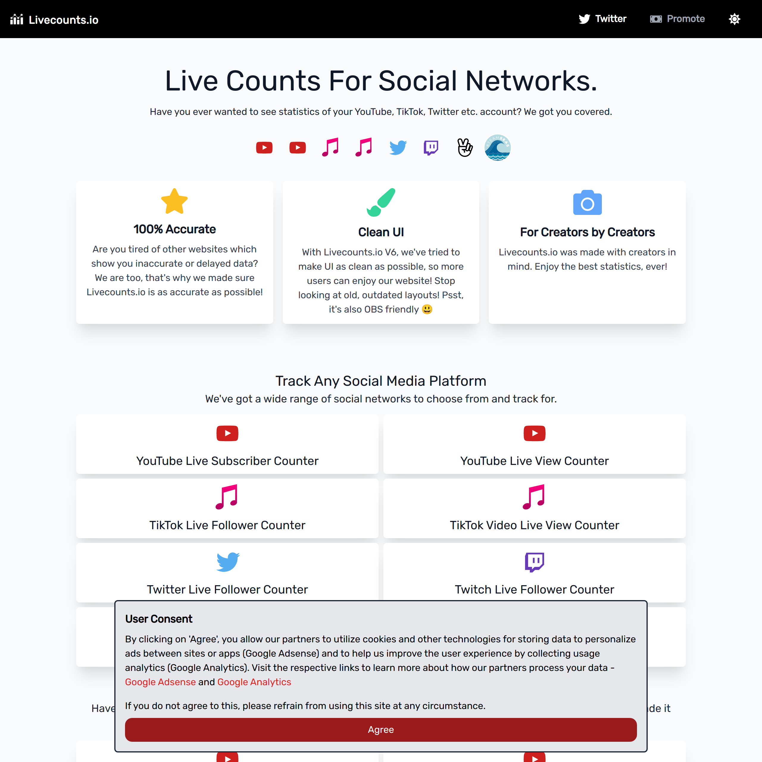 Livecounts on X: UPDATE: the Instagram and Twitter live follower