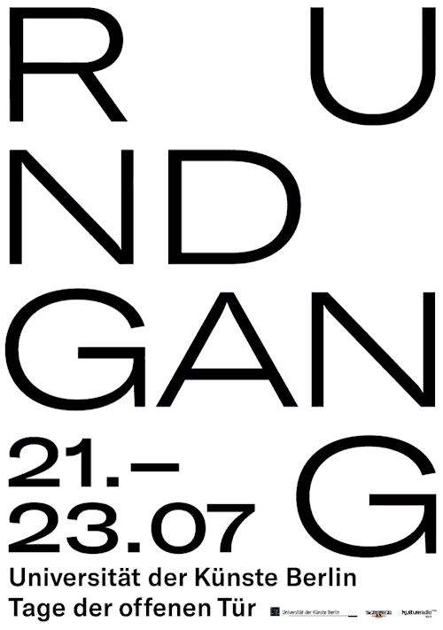 Rundgang Poster for UdK Berlin &gt;elias...