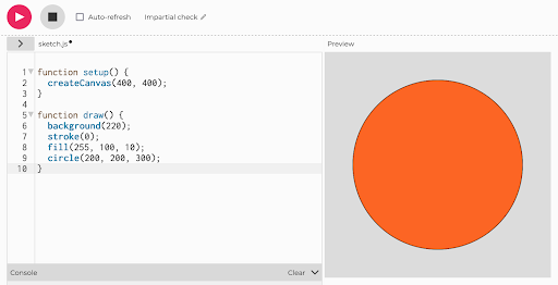 p5.js web editor