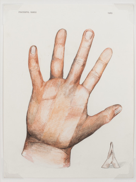 2013.06 Stuart Sherman : Proposed Sculptural Projects..., Prayerful Hands, 1989 2013.06 Stuart Sherman : Proposed Sculptural Projects..., Prayerful Hands, 1989