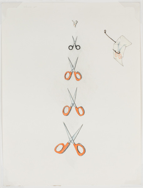 2013.06 Stuart Sherman : Proposed Sculptural Projects..., scissors, c. 1985-1989 2013.06 Stuart Sherman : Proposed Sculptural Projects..., scissors, c. 1985-1989