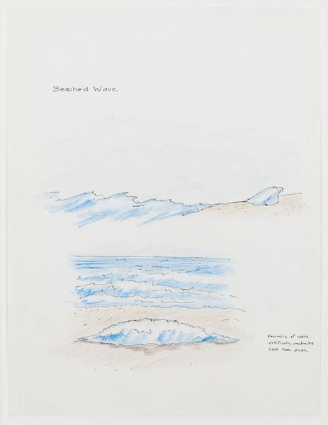2013.06 Stuart Sherman : Proposed Sculptural Projects..., Beached Wave, c. 1985-1989 2013.06 Stuart Sherman : Proposed Sculptural Projects..., Beached Wave, c. 1985-1989