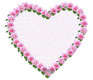 Sparkles » Love » Sparkling Pink Roses Heart