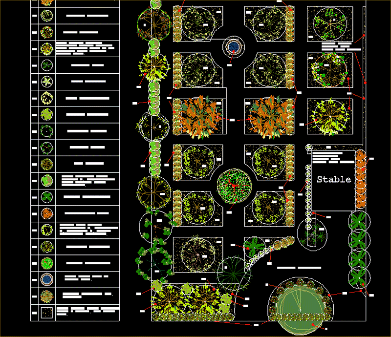 Dwg цветы в плане