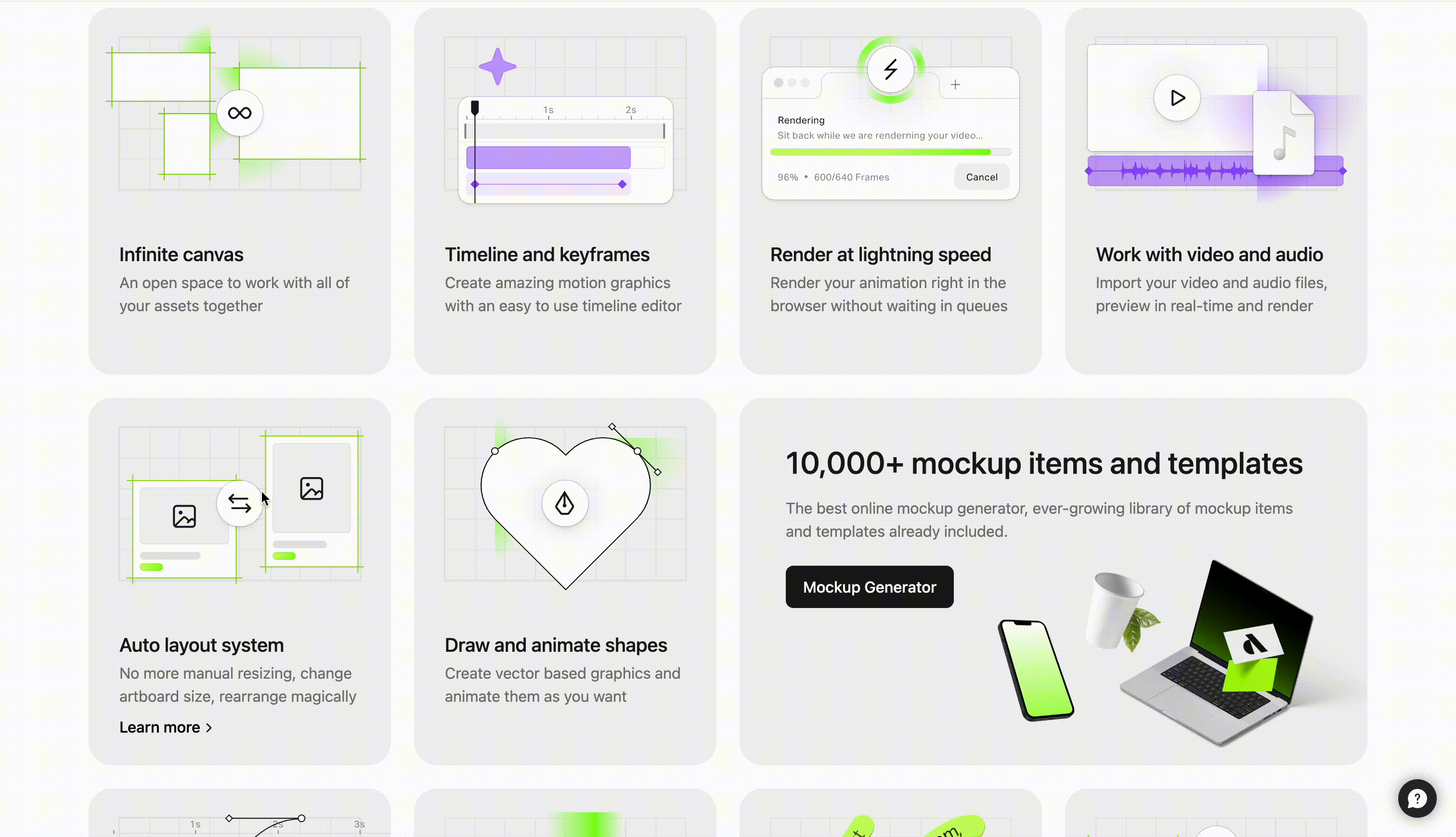 features artboard