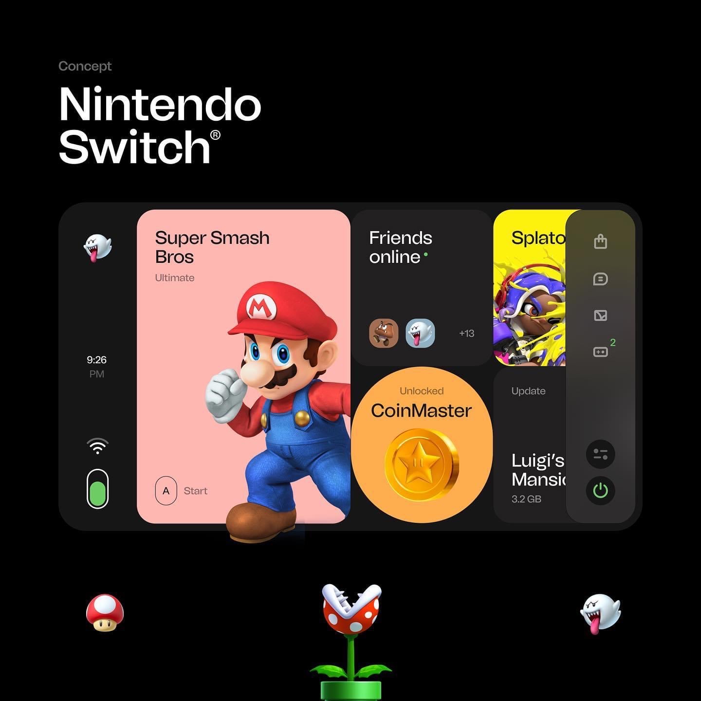 Nintendo Switch Interface concept — Are.na