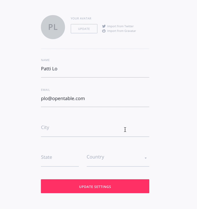 forms + validation inspo — Are.na