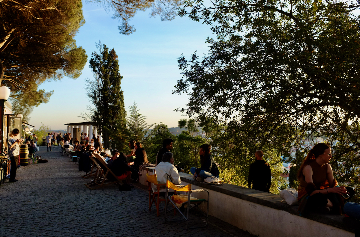 Sunset at Miradouro do Monte Agudo.