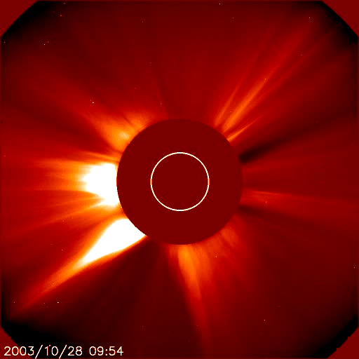 nasa 2003 solar storm