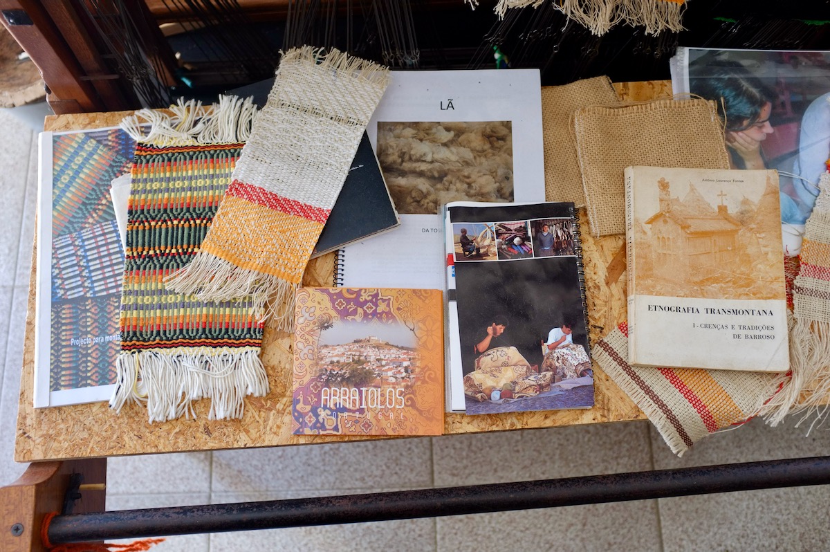 A selection of publications on wool and traditional crafts.