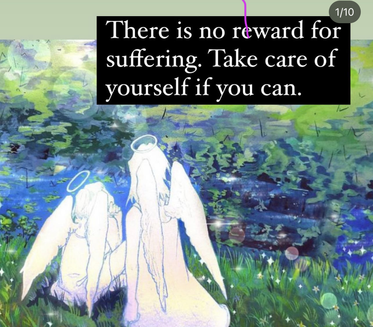 There is no reward for suffering. Take care of yourself if you can.