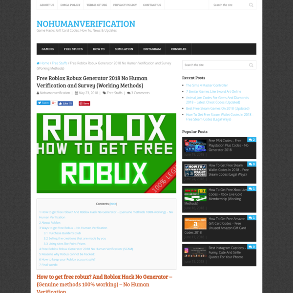 Roblox Robux Generator 100 Working