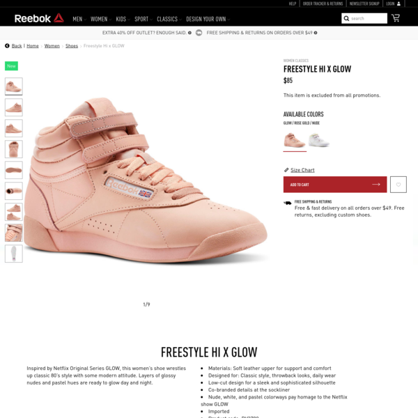 reebok freestyle hi x glow