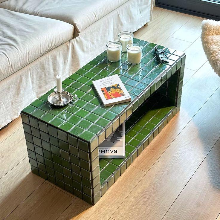 Image of Tiled Coffee Table -Found on Etsy  By Grid Design Shop