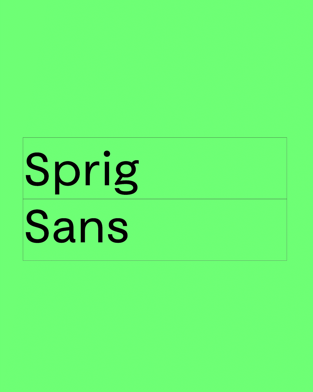 Sprig Sans Mono - Faire Type Foundry