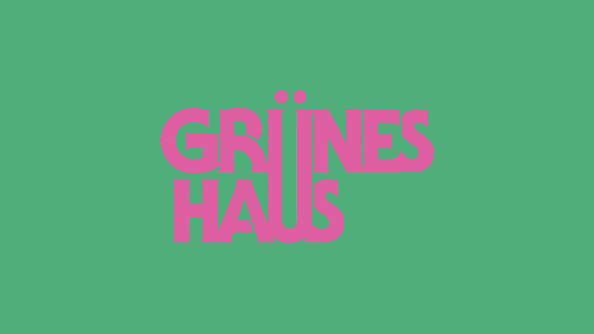 Grünes Haus Logotype in Motion