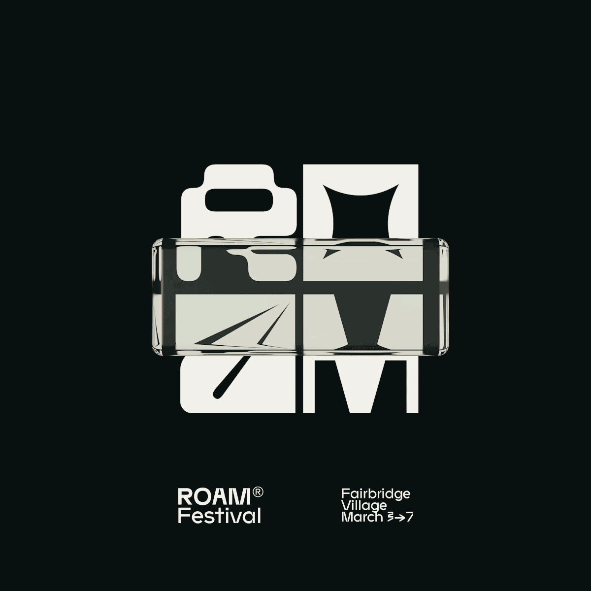 Identity design for ROAM festival by StudioThinkTank