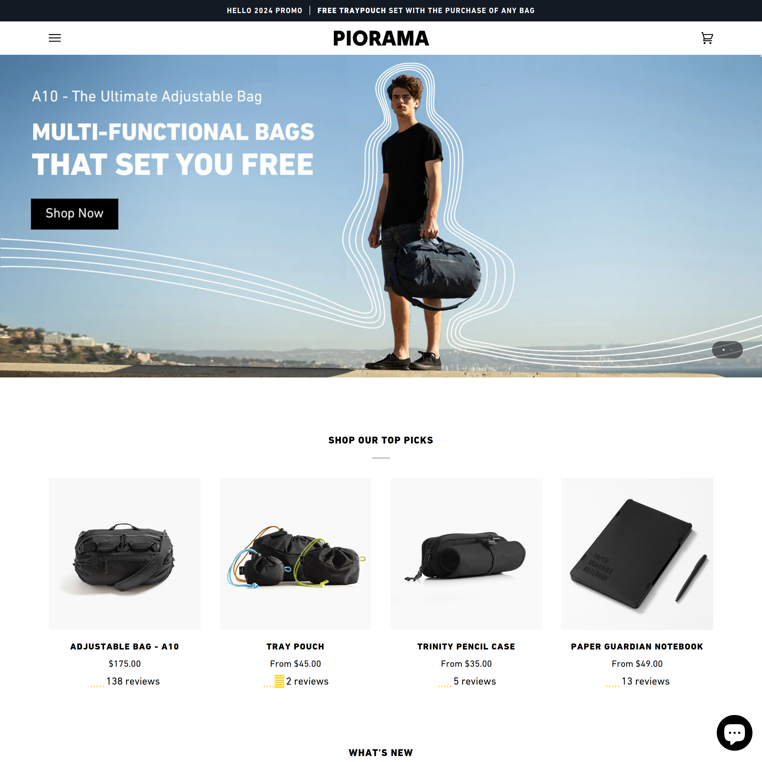 Piorama - Creators of The Adjustable Bag A10 —