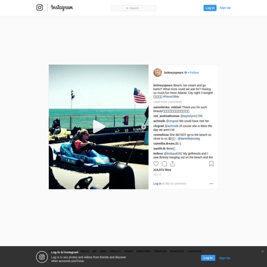 beach ice cream and go karts what more could we ask for having so much fun here atlantic city night 3 tonight - why people go to instagram for the comments section the atlantic