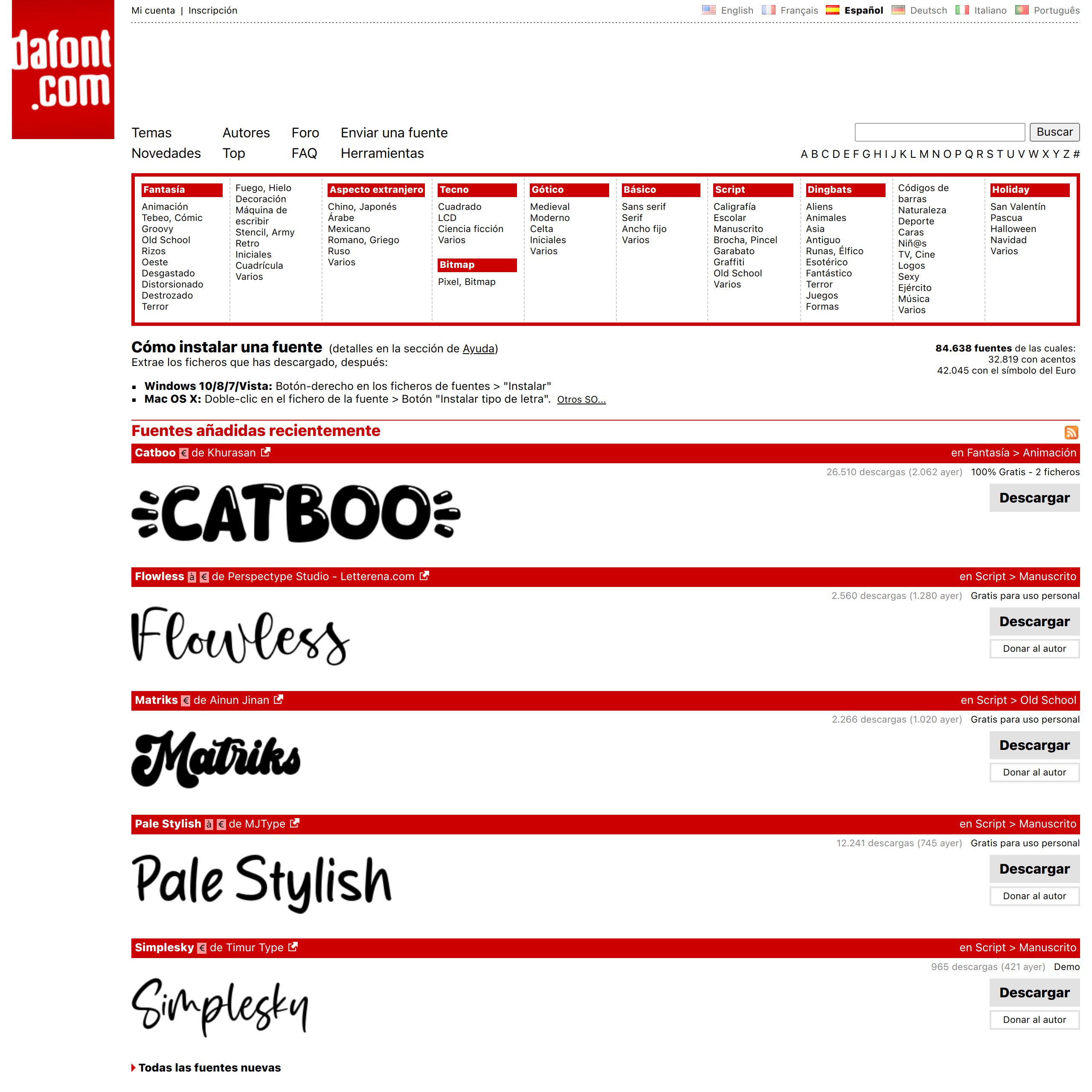 Dafont Dafont Descargar Fuentes LETRAS | Cómo Descargar E Instalar Nuevas