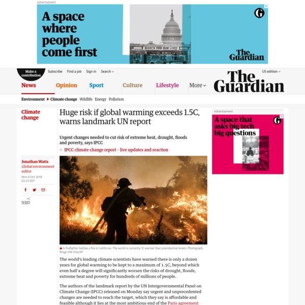 Urgent changes needed to cut risk of extreme heat, drought, floods and poverty, says IPCC