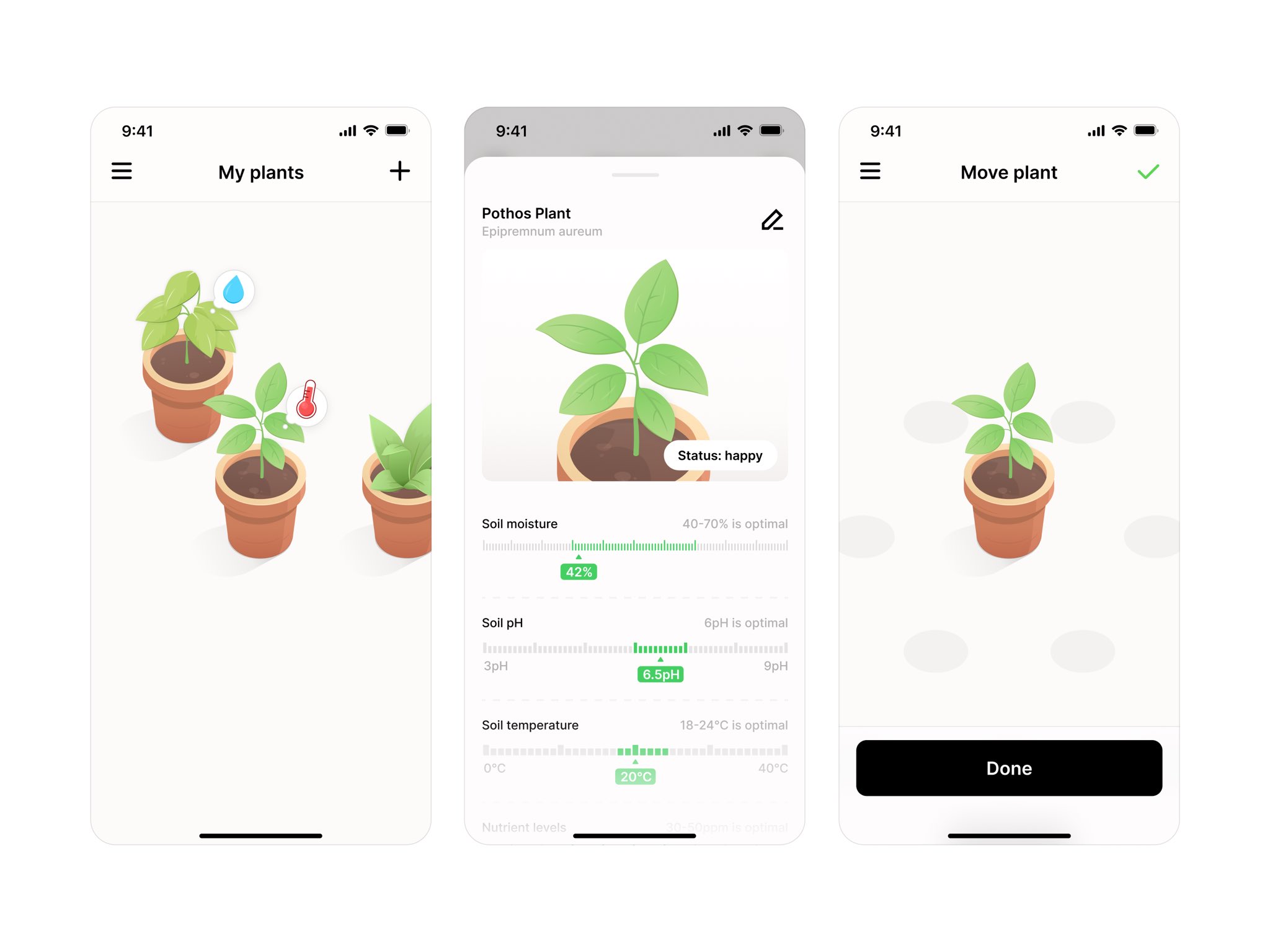 work in progress plants app