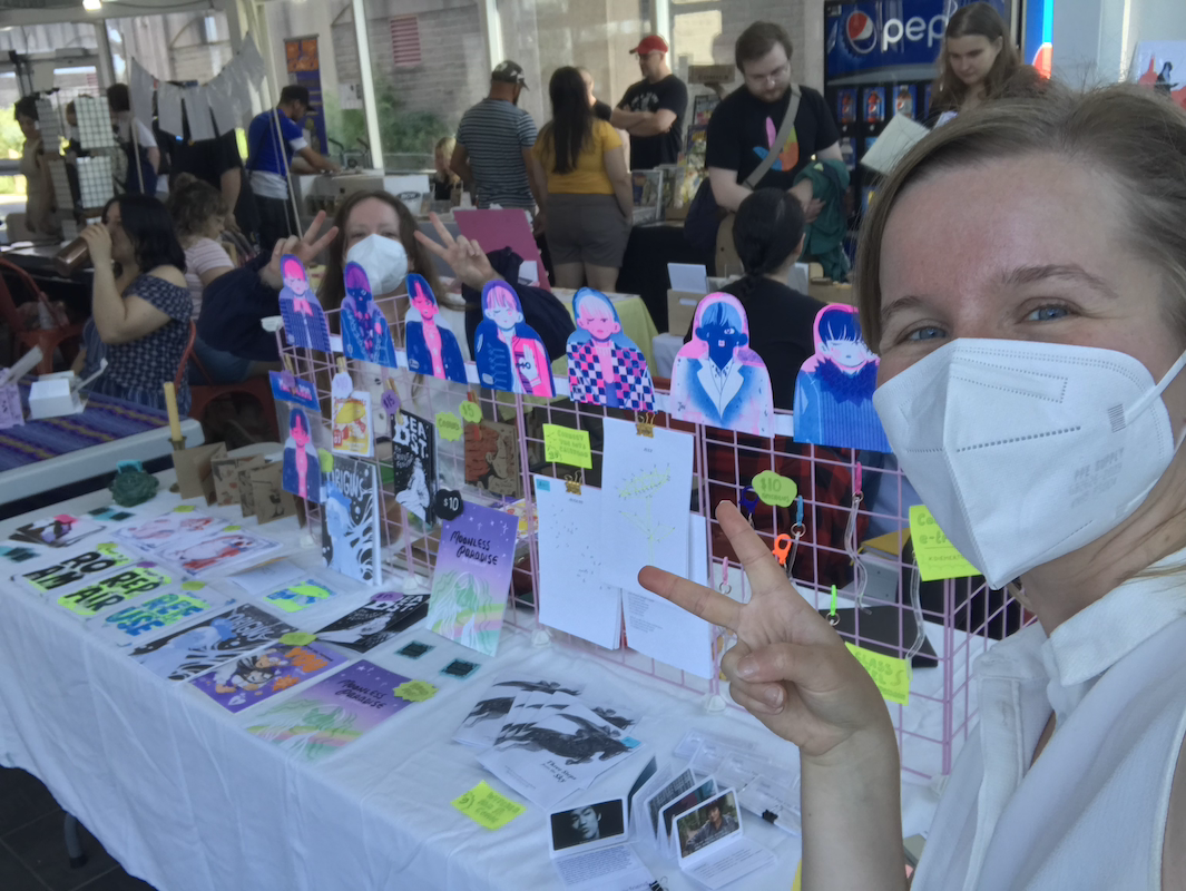 Charlit and I’s shared table at DCAF