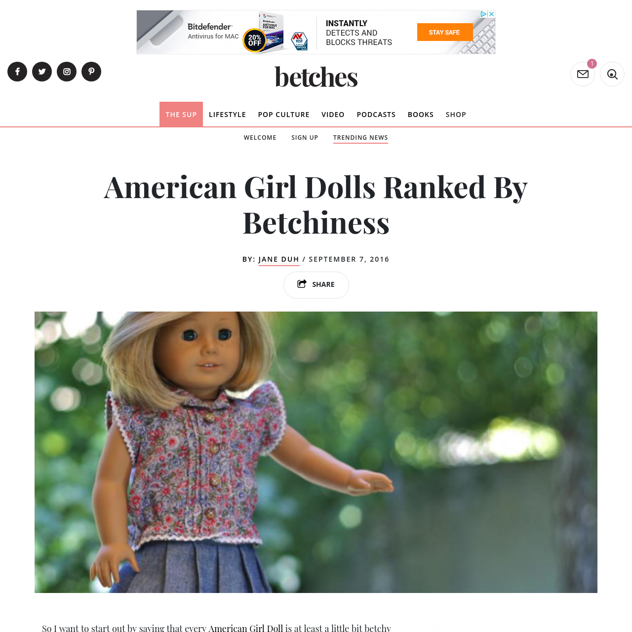betchiest american girl dolls