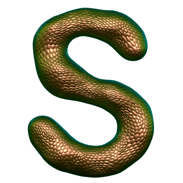 bronze-snake-font-letter-s-595x595.png — Are.na
