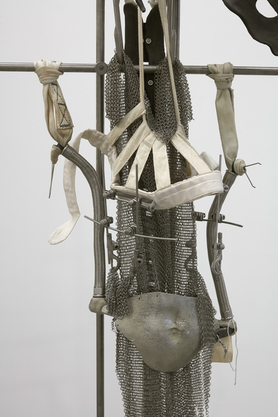 2019.01 Elaine Cameron-Weir: CONDO London, Historical events influencing the disappearance of this determined that from the end of time to the beginning of the century, only the area of the current Old was and the early axis remains only as a vestige as it nails itself to the cross. (detail), 2018 2019.01 Elaine Cameron-Weir: CONDO London, Historical events influencing the disappearance of this determined that from the end of time to the beginning of the century, only the area of the current Old was and the early axis remains only as a vestige as it nails itself to the cross. (detail), 2018