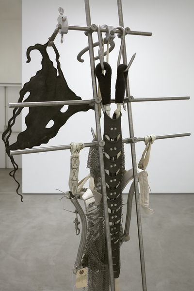 2019.01 Elaine Cameron-Weir: CONDO London, Historical events influencing the disappearance of this determined that from the end of time to the beginning of the century, only the area of the current Old was and the early axis remains only as a vestige as it nails itself to the cross. (detail), 2018 2019.01 Elaine Cameron-Weir: CONDO London, Historical events influencing the disappearance of this determined that from the end of time to the beginning of the century, only the area of the current Old was and the early axis remains only as a vestige as it nails itself to the cross. (detail), 2018