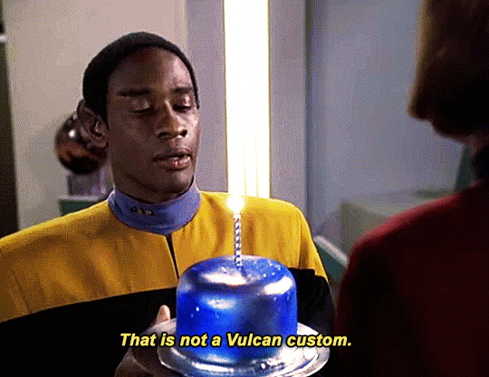 "This is not a Vulcan custom."