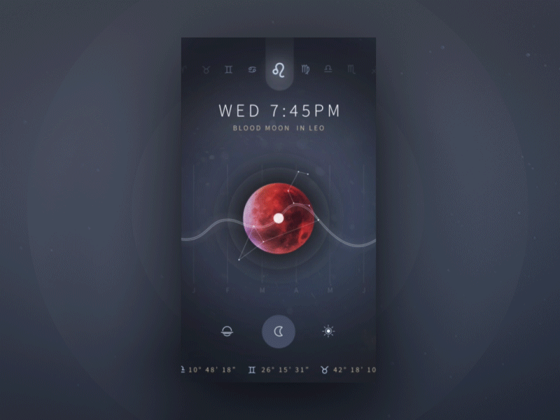 Astrology Mobile App Animation