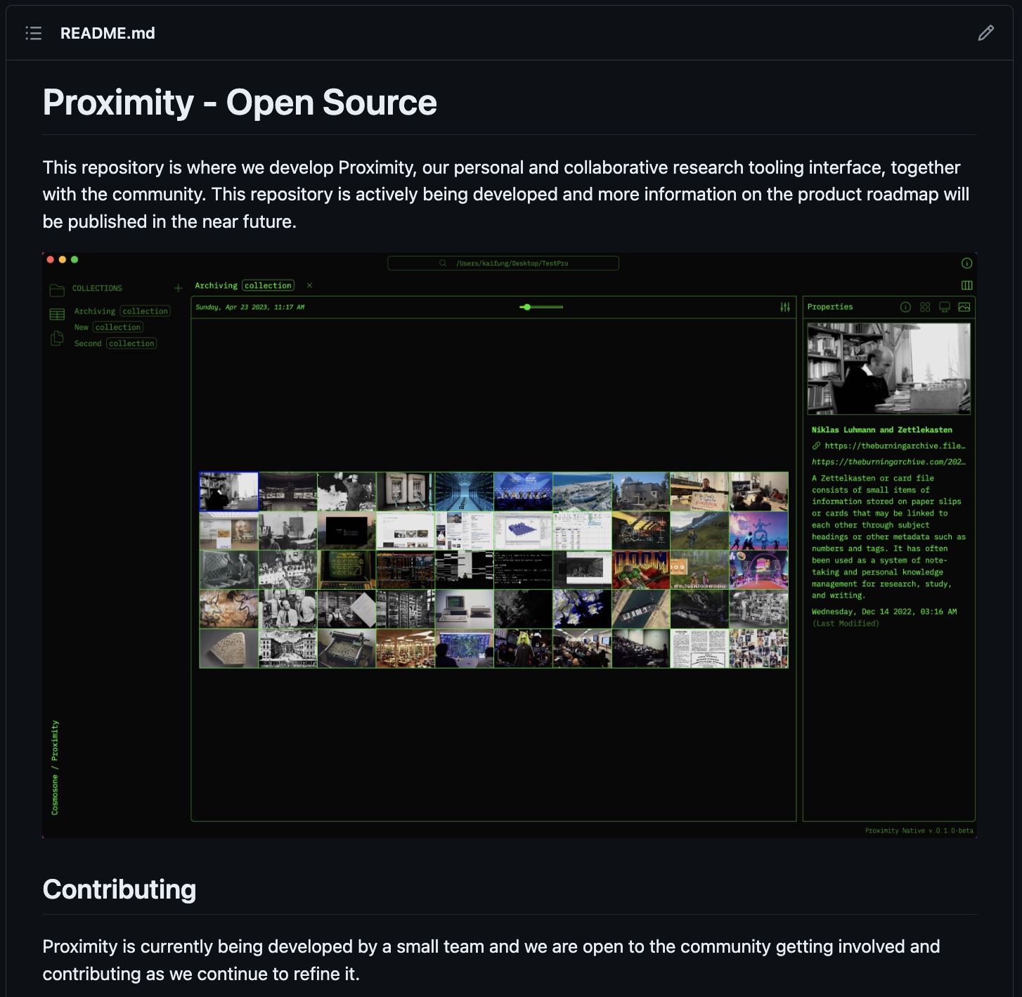 Early Open Source Prototype