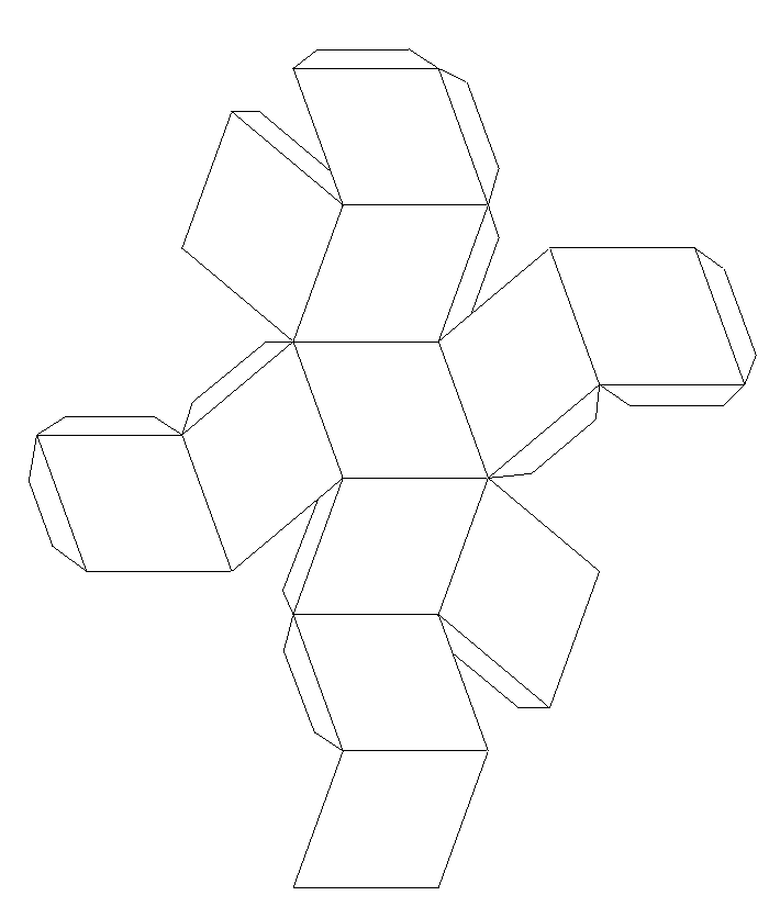 Фигура из бумаги схема