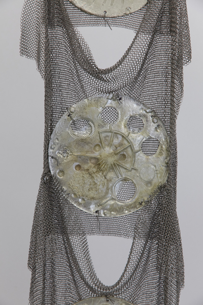 2019.09 Elaine Cameron-Weir: strings that show the wind, but it knew her still somehow by the strings that show the wind impoverished things decorate these tunnels yet it dreams of wires always in a scatter radar memoir (detail), 2019 2019.09 Elaine Cameron-Weir: strings that show the wind, but it knew her still somehow by the strings that show the wind impoverished things decorate these tunnels yet it dreams of wires always in a scatter radar memoir (detail), 2019