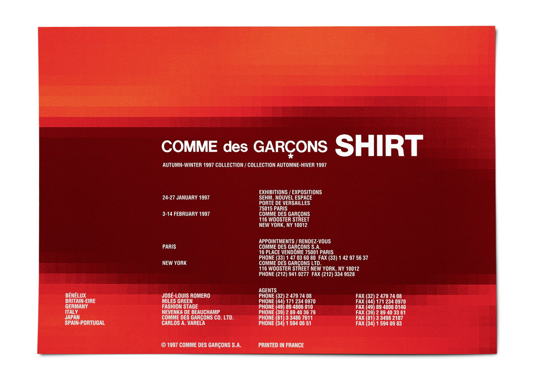 comme des garcons 1997 queretaro