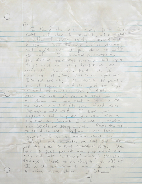 Glen Fogel, From Lucas (date unknown), 2010 Glen Fogel, From Lucas (date unknown), 2010