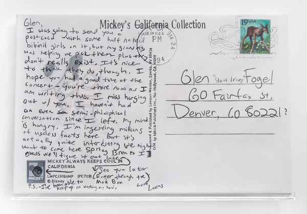 Glen Fogel, From Lucas (Mickey), 2015 Glen Fogel, From Lucas (Mickey), 2015