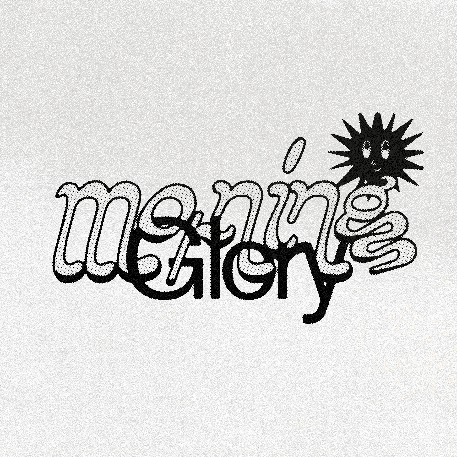 "Morning Glory" lettering