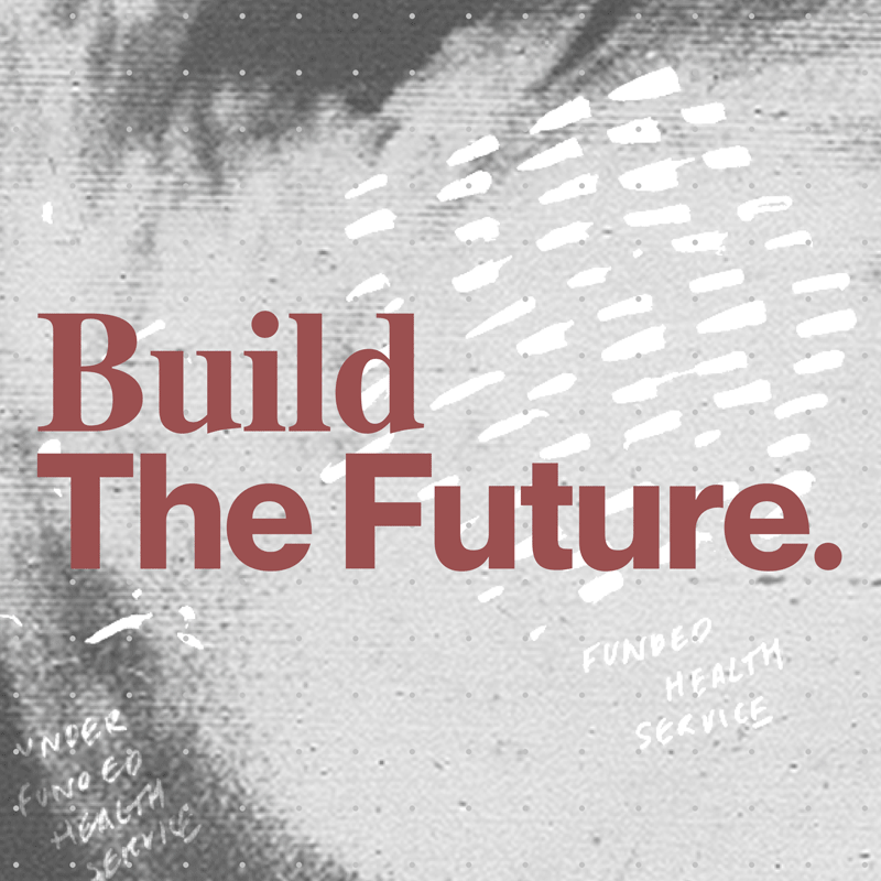 An animated gif with the words "Build, Demand, Transform, Claim the Future"
