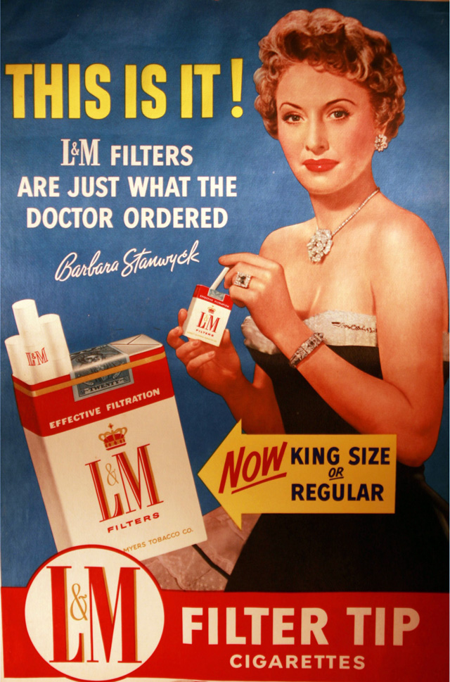 celebrity cigarette ads Celebrities and Stars Cigarette ads from the 20th